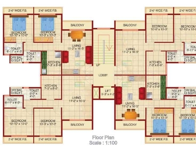 2 BHK Apartment 950 Sq.ft. for Sale in