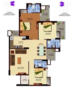 3 BHK Builder Floor 1425 Sq.ft. for Sale in