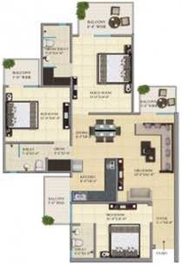 3 BHK Apartment 1470 Sq.ft. for Sale in