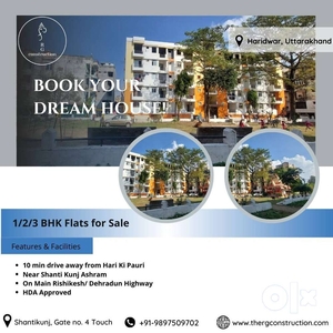 premium 1 BHK Flat in Haridwar is a convenient unit for those looking