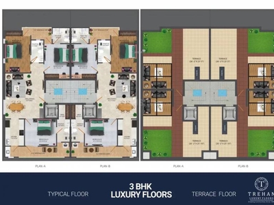 1615 sq ft 3 BHK 3T BuilderFloor for sale at Rs 2.12 crore in Trehan Luxury Floors 71 in Sector 71, Gurgaon