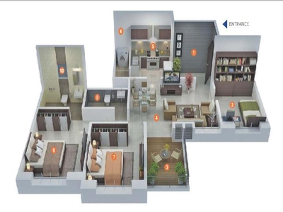 2 BHK Flat In Life Montage for Rent In Life Montage, Pashan-sus Rd, Pune, Maharashtra, India