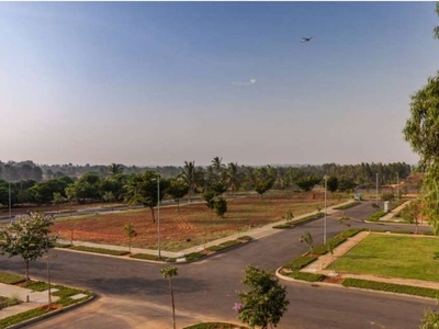 2400 sq ft West facing Plot for sale at Rs 1.32 crore in Goyal Orchid Nirvana in Devanahalli, Bangalore