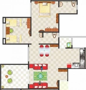 978 sq ft 2 BHK 2T Apartment for rent in SSD Sai Dreams at Pimple Saudagar, Pune by Agent Parveen Kumar