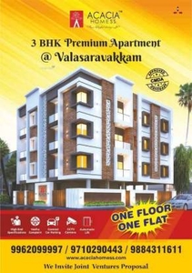 1440 sq ft 3 BHK 3T South facing Apartment for sale at Rs 1.30 crore in Acacias Akashmalli 6th floor in Alwarthiru Nagar, Chennai