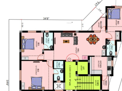 983 sq ft 2 BHK 2T North facing Apartment for sale at Rs 97.32 lacs in Project in Valasaravakkam, Chennai