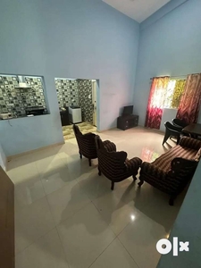 Available 2 bhk Furnished flat at Siolim, 1st floor of the house 32k