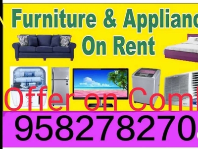 For Furnished Flat We provide Furniture and Appliances on Rent