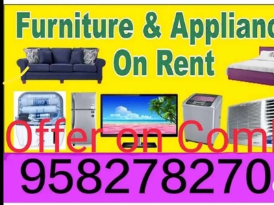 For Furnished Flat we provide Furniture and application on Rent