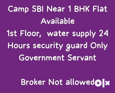 Near SBI Bank Camp 1BHK flat