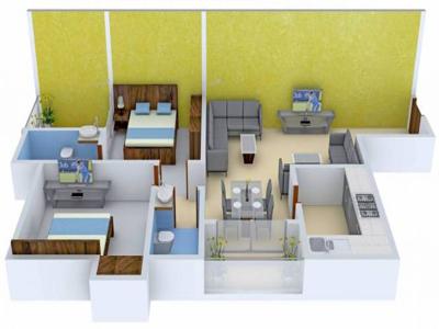 881 sq ft 2 BHK 2T Apartment for rent in Merlin Regalia at Tangra, Kolkata by Agent haramproperty