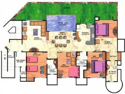 2550 sq ft 4 BHK 4T Apartment for sale at Rs 1.15 crore in Mahagun Morpheus in Sector 50, Noida