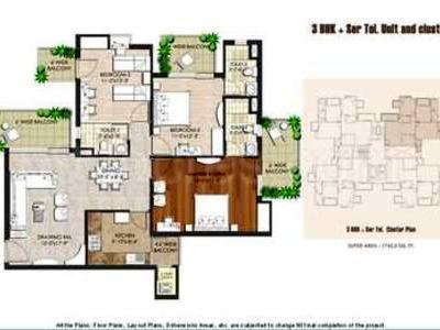 3 BHK Flat / Apartment For SALE 5 mins from Sector-84
