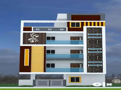North face 3 Bhk single floor flat with 77 Lakhs only, 225 Sq yds,