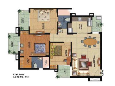 3 BHK Residential Apartment 1545 Sq.ft. for Sale in Surya Enclave, Jalandhar