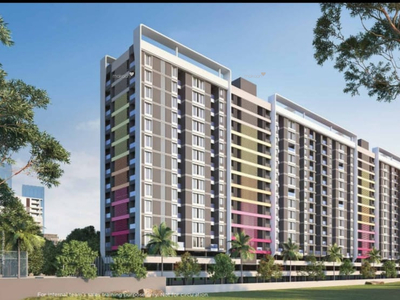 856 sq ft 2 BHK 2T West facing Apartment for sale at Rs 59.00 lacs in Ravima Newton Homes 2th floor in Tathawade, Pune