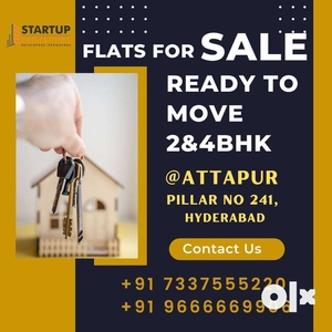 2BHK, Ready to Move, Noon Heights @Attapur P 241, Near Main Road
