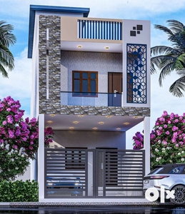 4 BHK Duplex Villa for Sale with Moduler Kitchen -1100Sq.ft land