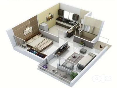 1 BHK New condition flat.