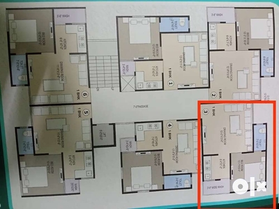 1BHK home sell in fiza and Hassan hights buliding at Danilimda chippa