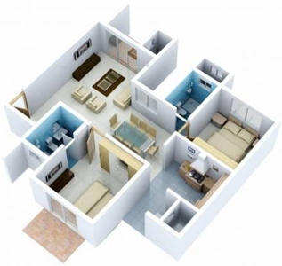 1195 sq ft 2 BHK 2T Apartment for rent in Vaishnavi Nakshatra at Yeshwantpur, Bangalore by Agent i agents