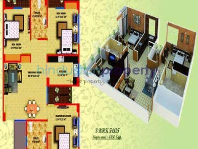 3 BHK Flat / Apartment For SALE 5 mins from Chinhat