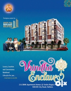 VRINDHA ENCLAVE 3 BHK & 2 BHK FLATS,BOOKINGS OPEN NOW
