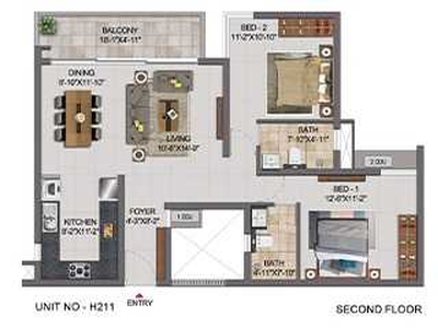 2BHK Apartment for Sale