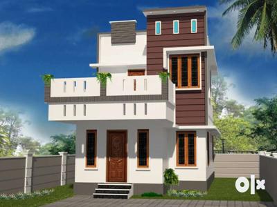 800 sqft new 2 bhk house at chendamangalam, for 28Lakhs
