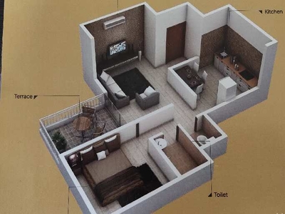 1 BHK Residential Apartment 609 Sq.ft. for Sale in Rajgurunagar Khed, Pune