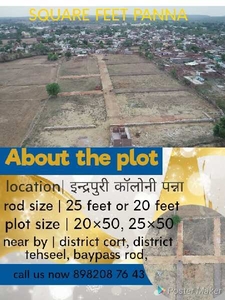 Residential Plot 1000 Sq.ft. for Sale in Panna Town