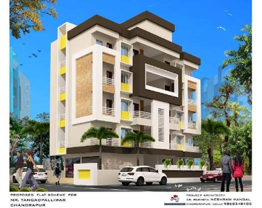 2 BHK Apartment 1150 Sq.ft. for Sale in Wadgaon, Chandrapur