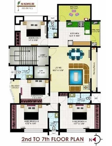 3 BHK Residential Apartment 1650 Sq.ft. for Sale in Indira Nagar, Nashik