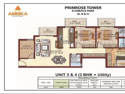 3 BHK Residential Apartment 1690 Sq.ft. for Sale in New Chandigarh,