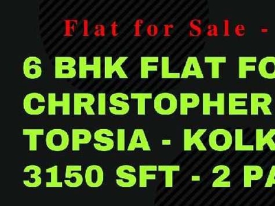 6 BHK Apartment 3120 Sq.ft. for Sale in Christopher Road, Kolkata
