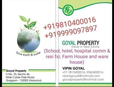Commercial Land 12000 Sq. Yards for Sale in Sector 64 Gurgaon