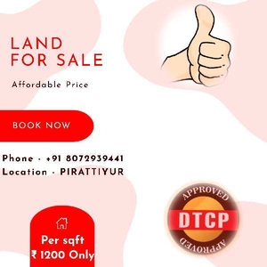 Residential Plot 2400 Sq.ft. for Sale in Pirattiyur, Tiruchirappalli