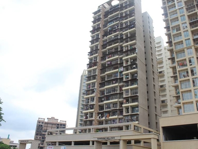 677 sq ft 2 BHK 2T East facing Apartment for sale at Rs 85.00 lacs in Sunshine Willow in Ghansoli, Mumbai