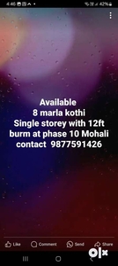 For sale 8 marla kothi single storey at phase 10 Mohali
