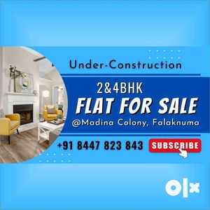 RESIDENTIAL FLATS FOR SALE AT MADINA COLONY//FALAKNUMA/2&4BHK/BOOK NOW