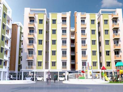 1156 sq ft 3 BHK Under Construction property Apartment for sale at Rs 45.08 lacs in Adross Radha Rani Housing Complex in Madhyamgram, Kolkata