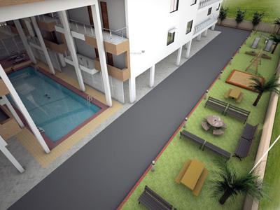 1093 sq ft 2 BHK 2T North facing Apartment for sale at Rs 53.00 lacs in Pyramid Bilberry in Jakkur, Bangalore