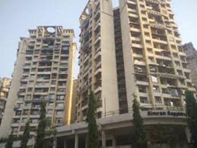 1050 sq ft 2 BHK 2T NorthEast facing Apartment for sale at Rs 85.00 lacs in Simran Sapphire 9th floor in Kharghar, Mumbai