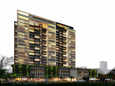 1163 sq ft 2 BHK 2T Under Construction property Apartment for sale at Rs 1.30 crore in Tricity Eros in Kharghar, Mumbai