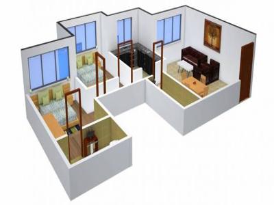 1215 sq ft 2 BHK 2T Apartment for sale at Rs 2.40 crore in Romell Grandeur in Goregaon East, Mumbai