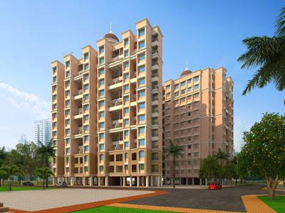 550 sq ft 1 BHK 1T East facing Apartment for sale at Rs 23.85 lacs in GBK Vishwajeet Paradise 9th floor in Ambernath West, Mumbai
