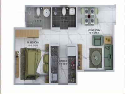 575 sq ft 1 BHK 1T Apartment for sale at Rs 100.00 lacs in Sheth Avante in Kanjurmarg, Mumbai