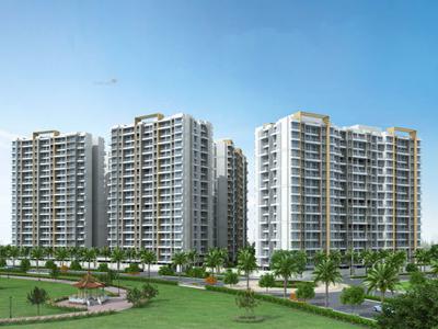 890 sq ft 2 BHK 2T West facing Apartment for sale at Rs 62.00 lacs in Gurukrupa Guru Atman 11th floor in Kalyan West, Mumbai