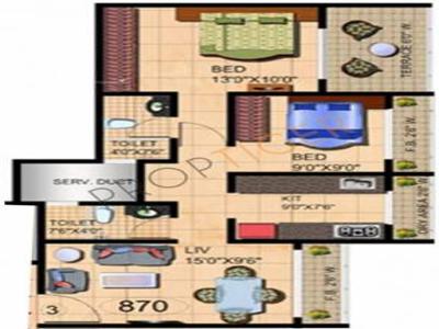 900 sq ft 2 BHK 2T Apartment for sale at Rs 75.00 lacs in Mehta Amrut Heaven 1th floor in Kalyan West, Mumbai