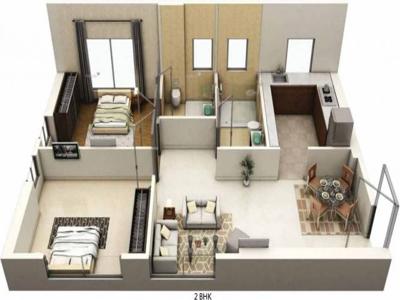 951 sq ft 2 BHK 2T NorthEast facing Completed property Apartment for sale at Rs 1.90 crore in Siddha Seabrook Apartment 27th floor in Kandivali West, Mumbai